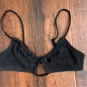 NBW Black Textured Women's bathing suit